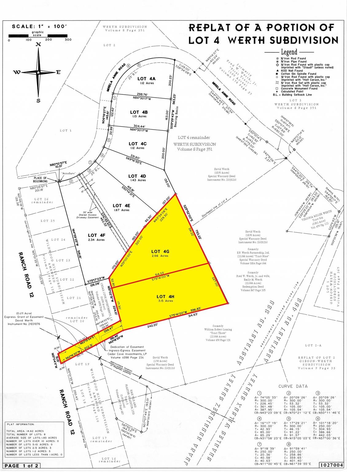 31858  RR 12 None  #Lot 4H & 4G in Dripping Springs, Texas