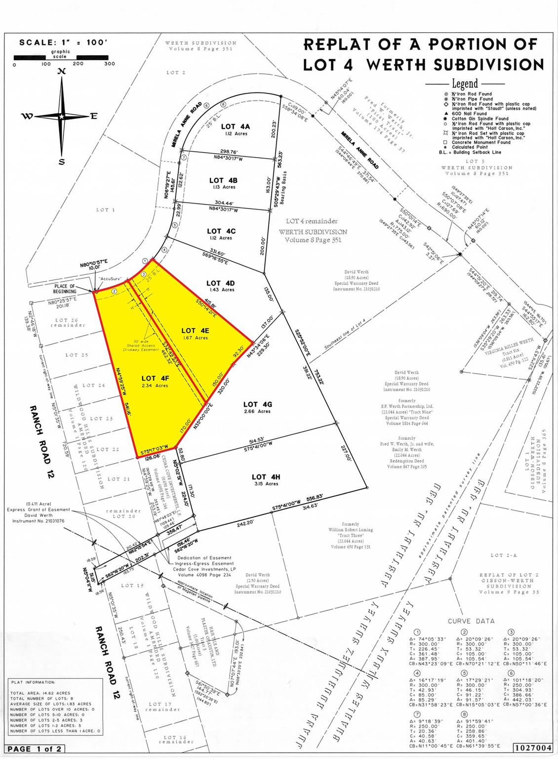 31822  Mirela Anne Rd  #Lot 4F & 4E in Dripping Springs, Texas